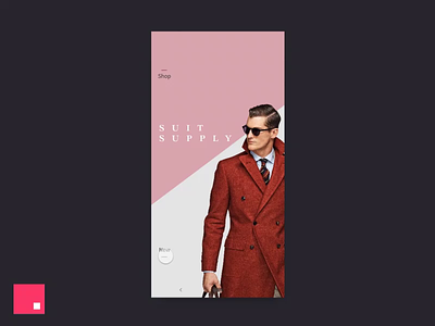 Suit Supply Android App android animation app ecommerce minimal mobile studio typography ui ux