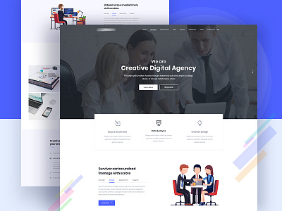 Digital Agency agency business clean corporate creative creative design design digital digital agency illustration minimal modern portfolio typography ui ux web design website design