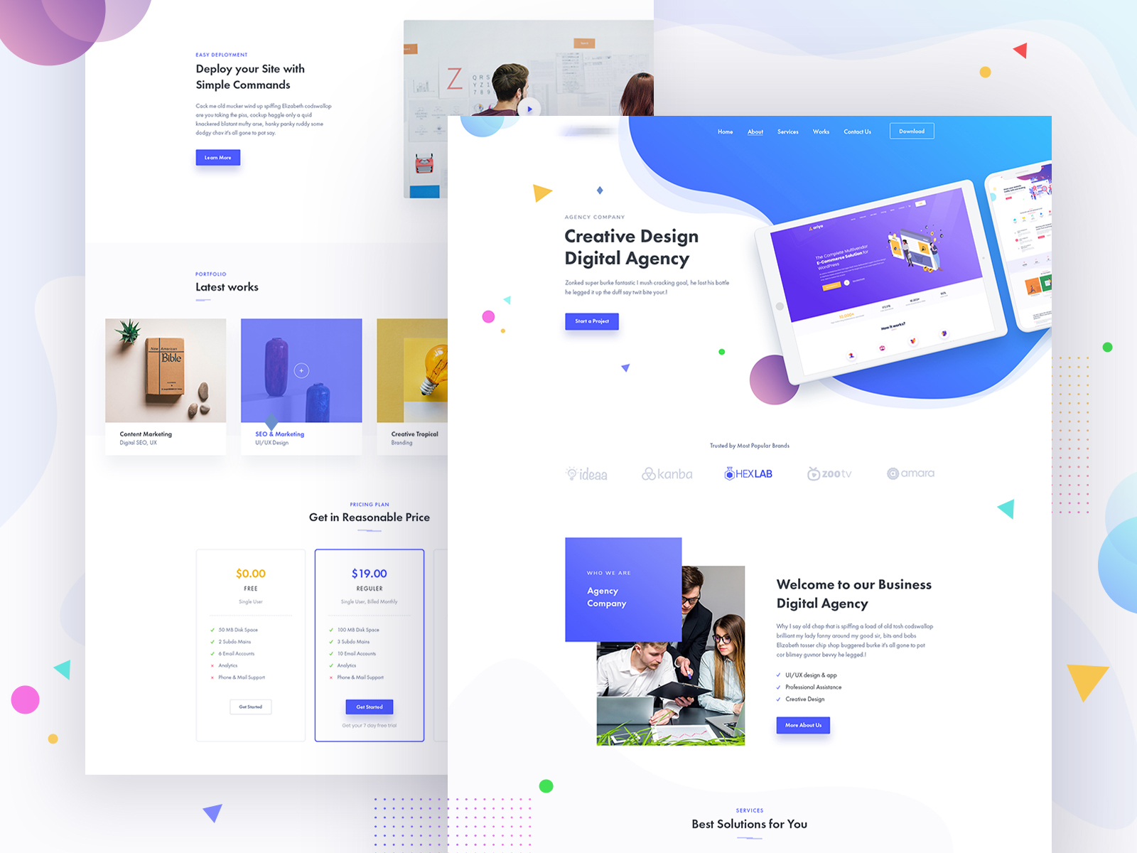 Digital Agency Landing by Md Nijam Ali on Dribbble