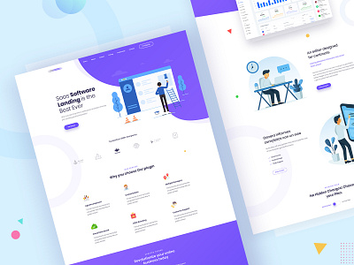 SaaS Software Landing Page Design