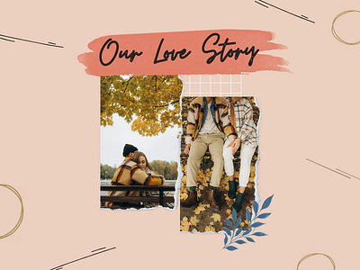 Our Love Story 3d animation branding couple graphic design love