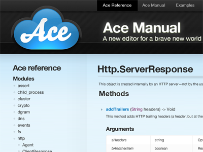 Ace ace documentation online