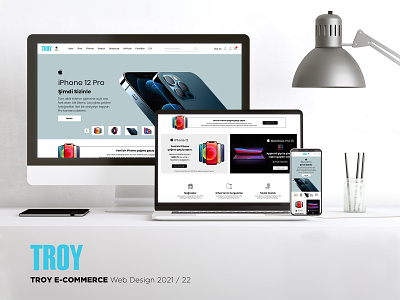 Troy E-Commerce design graphic design illustration ui ux