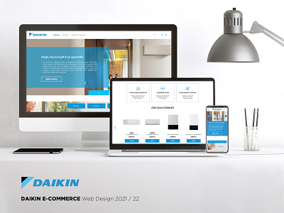 Daikin E-Commerce design graphic design ui ux web
