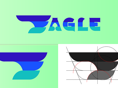 EAGLE branding design fly graphic design illustration lettermark logo minimalist modern simple technology typography vector