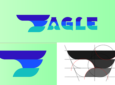 EAGLE branding design fly graphic design illustration lettermark logo minimalist modern simple technology typography vector