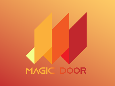 MAGIC DOOR branding colorful design gradient graphic design illustration lettermark logo minimalist modern simple typography vector