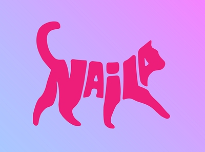 NAYLA CAT branding design graphic design illustration lettermark logo minimalist typography vector