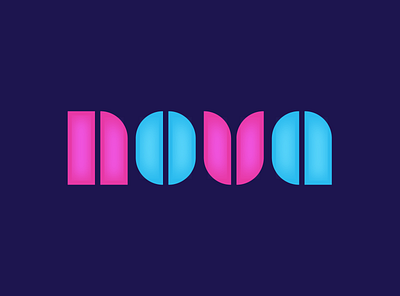 NOVA branding design graphic design illustration lettermark logo minimalist typography ui vector