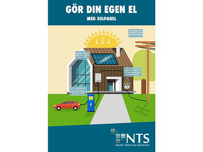 Company Brochure brochure car electricity energycharger flat design house solutions sun sunpanel technical solutions tree house