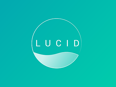 LUCID | Logo blue branding calm green logo lucid