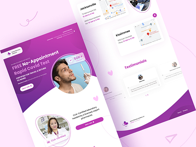 Covid Test - Landing Page
