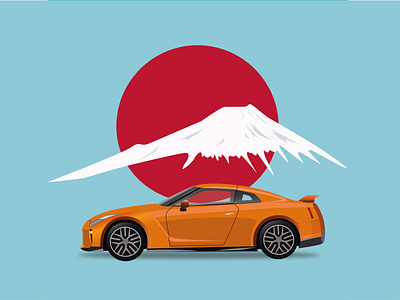 Nissan car illustration