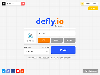 Defly.io UI concept