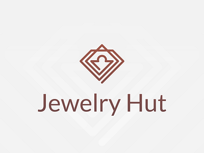 Jewelry Hut branding design illustrator logo minimal vector