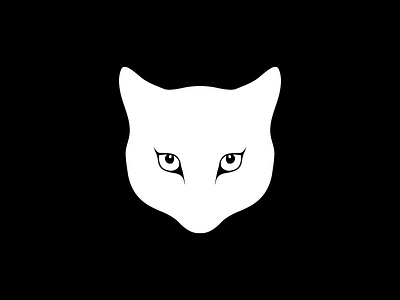 Cat blackandwhite cat minimal