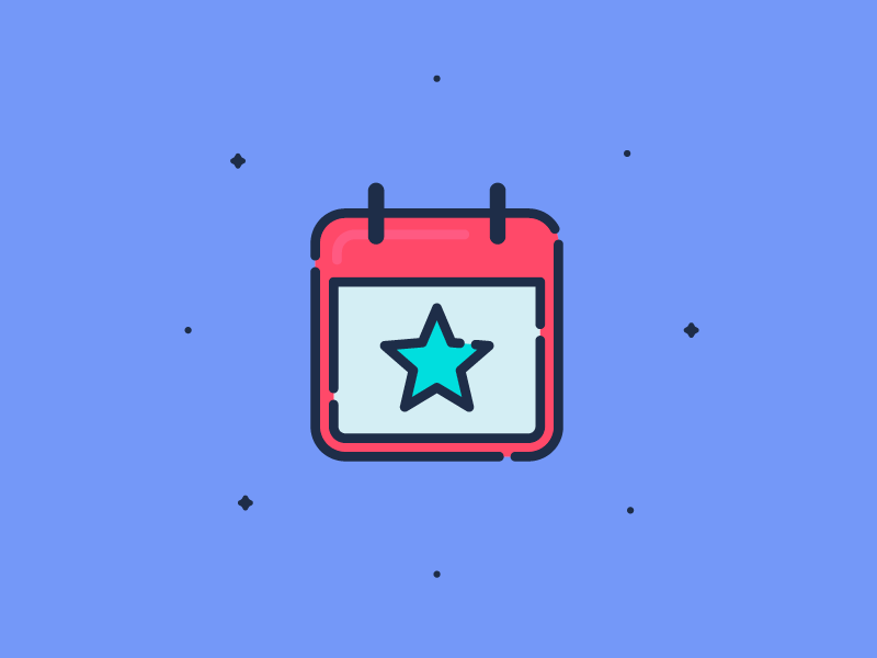 Events events calendar illustration