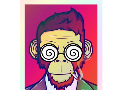 hypo monkey art design graphic design illustration vector