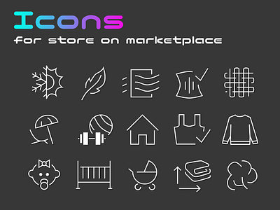 Icons for store on marketplace