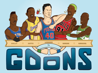 The Goons basketball goons illustration illustrator vector