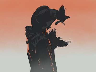 Flightless birds covid crows flight flightless illustration photoshop poster ravens