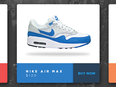 Sneaks Picker blue cards carousel interface mobile nike red shoes slider sneakers ui ux