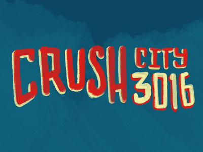 Crush City 3016 city comedy crush illustration lettering photoshop typography