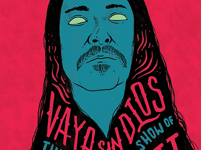 Vaya Sin Dios comedy gig illustration poster