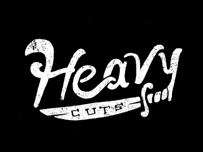 Heavy Cuts cuts drawn hand heavy illustration type typography vector