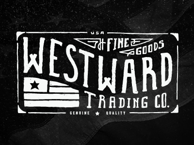Westward Trading Co. drawn hand illustration illustrator lettering type typography vector west westward