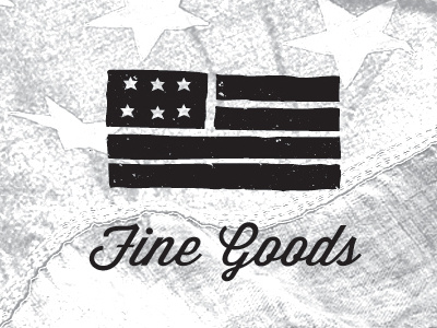 Made In America america badge fine flag glory goods illustrator lettering logo old trading type typography vector westward