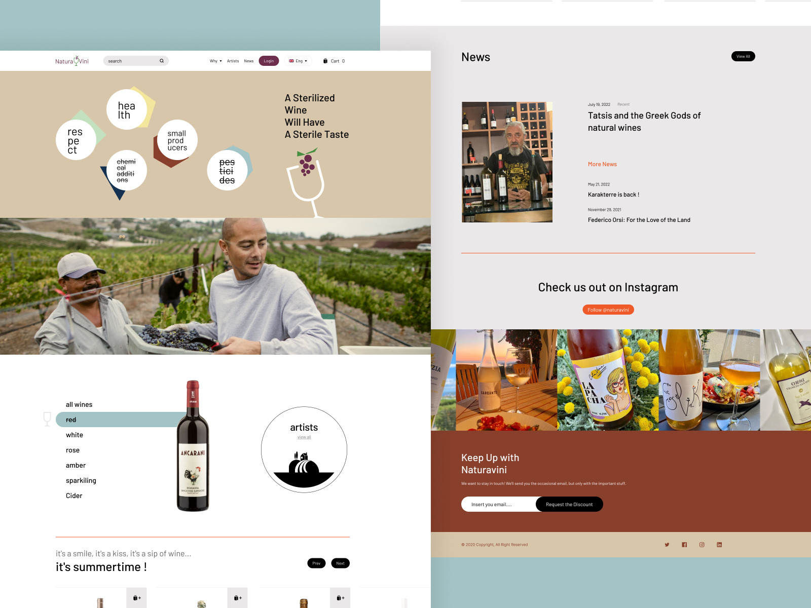 Wine E-commerce Landing Page Concept - #Exploration by Binary Buffs on