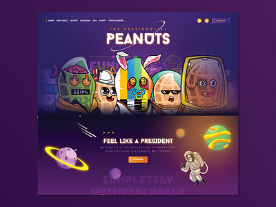 Peanuts NFT Website Design