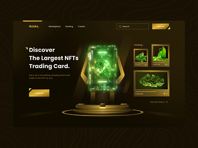 NFT Card Trading Website Design