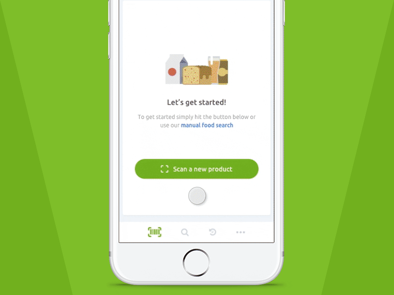 Vegan Food Scanner App Concept