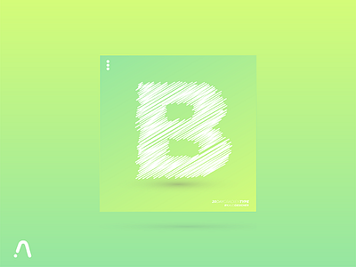 Day 2 - "B" 20 DAY GRADIENTYPE color design font fontype gradient type