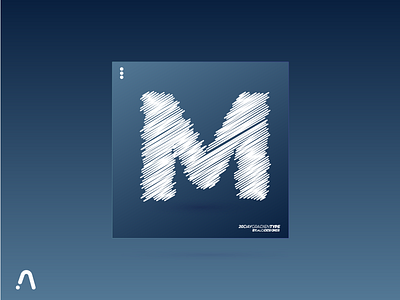 Day 13 - "M" 20 DAY GRADIENTYPE color design font fontype gradient type