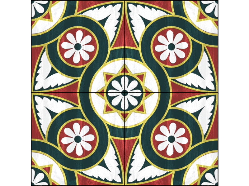 Tile17 36days o 36daysoftype geometric gifart lisbon loop mosaic pattern portugal tile vintage wall