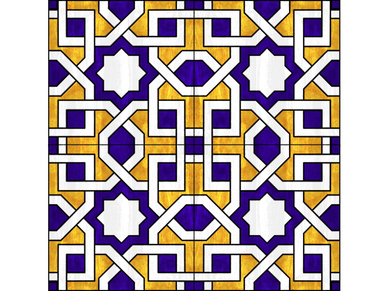 Tile20 alhambra geometric islamic loop morocco mosaic pattern star tile vintage wall