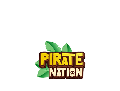 Pirate Nation funny game graphic design illustration logo pirate playfull video game