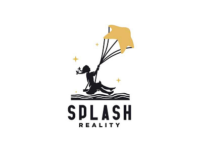 Splash Reality art design entertainment logo modern simple