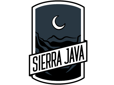 Sierra Java v0.2 illustration logo tool:illustrator typeface:custom