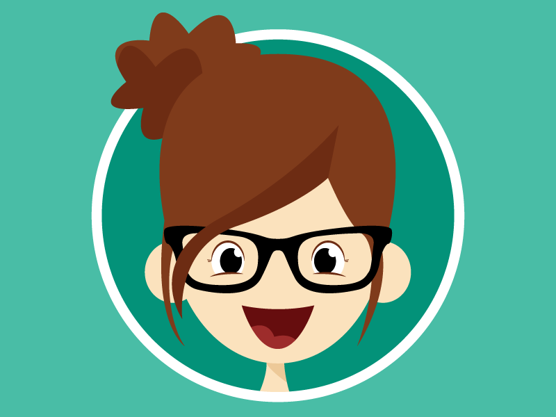 Smiling happy avatar Royalty Free Vector Image