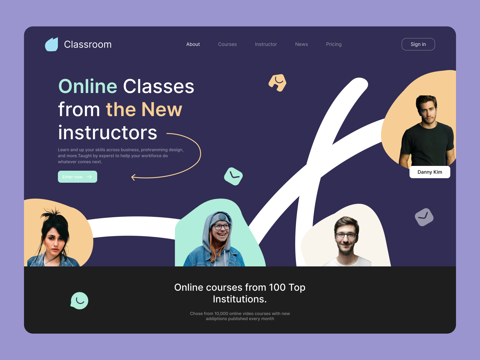 Classroom - Online Classes by Martin Cutler on Dribbble