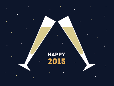 Happy 2015! 2015 celebration champagne new year new years eve resolution toast