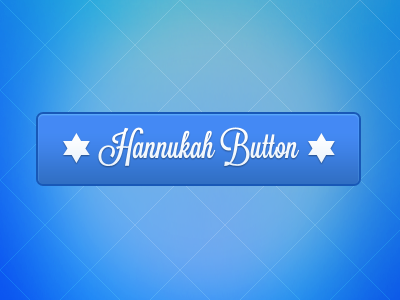 Hannukah Button +PSD button free hannukah holiday psd