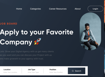 Job Board Website by Pauly Poppers on Dribbble
