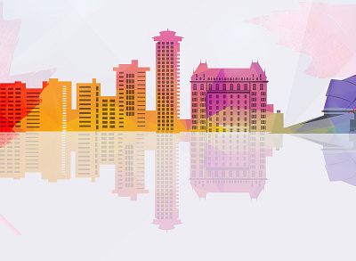 Winnipeg city illustration adobe illustrator cover design dribbble illustration vector