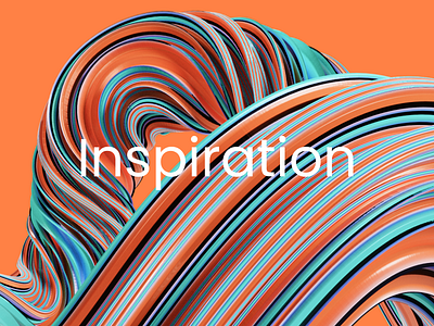 Inspiration 3d agency art branding colors design digital graphic design illustration inspiration logo orange swirl teal