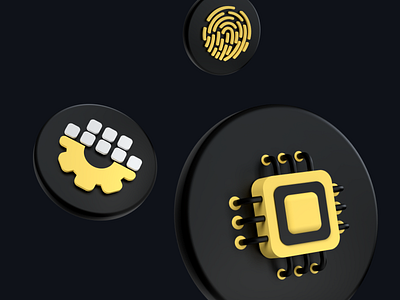 3D icons for a website